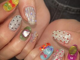 カラフルポップネイル