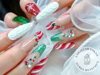 クリスマスネイル/フレンチ