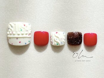12月フットネイル定額【Winter】