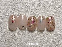 ウロネイルズ(ulo nails)/キラキラ押花春ネイル