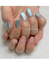 ネイルアート ジマー/マグネットとクリアニュアンス