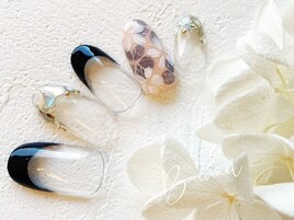 ガラス　フレンチ　フラワー