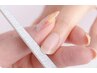 【新規：ハンド】ファイル（爪の形整え）＋ハンドトリートメント　2750円