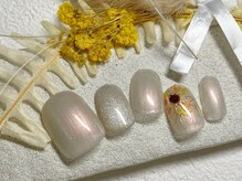 ブレス 仙台駅前本店(BLESS)/マグ×ミラーひまわりネイル！