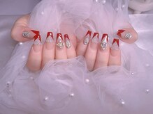 スノーネイルサロン 新宿店(Snow nail salon)/ハートピクシーとんがりフレンチ