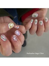 アンジュクレール(Ange Clair)/落書きネイル