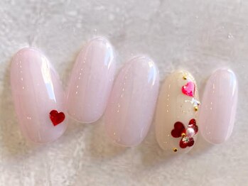 アブニール 我孫子店(AVENIR)/ハートネイル新規¥6,160