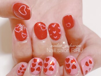 リル(RIRU)/キラキラハートネイル
