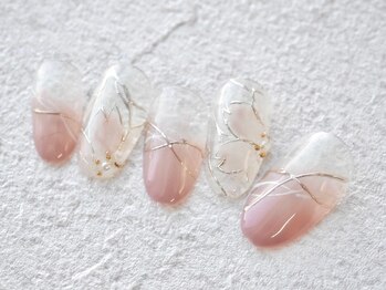 カトルナフ(quatre fois neuf)/じゅわっとピンク桜グラデネイル