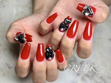 クリーク(CREEK)/赤ワンカラースカルプチュア