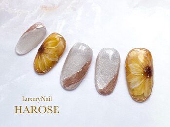 ラグジュアリーネイル ハローズ(HAROSE)/ひまわりネイル