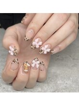 ウカネイル(uka nail)/フレンチレオパードネイル♪