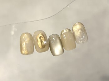 ラクネイル 浦和店(raku nail)/ベージュミラーニュアンス