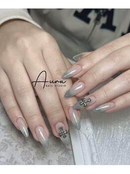 オーラネイル(Aura Nail)/グレージュ美グラデ