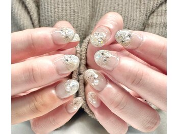レース×ミラーニュアンス