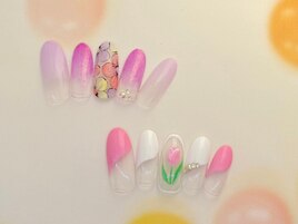 ボーダーｘチューリップ