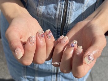 ネイルコテージ 新宿南口店(Nail cottage)/ビジューネイル/12100円