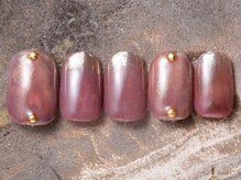 アイネイルズ 吉祥寺店(I nails)/くすみピンクもやもやネイル