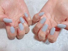 ブルー ヘアーアンドアイラッシュ(Blue)/ハンド ワンカラー