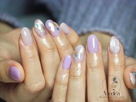 パープルカラー　インクネイル