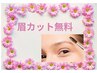 【眉カット無料！】フラットラッシュ100本+眉カットコース￥7480→￥6480