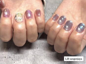 キラキラクリスマスネイル