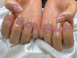 ナチュラルピンク×ラメグラ