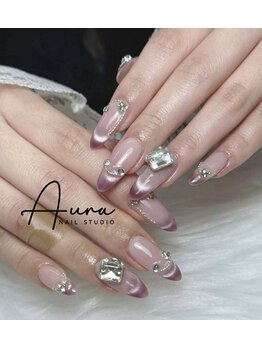 紫グラデビジュー