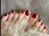 【浅井担当】フットネイル/ワンカラー/オフ無料 ￥4,400