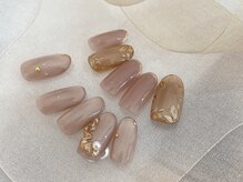 ネイルリブラ(Nail Libra)/大人ピンクネイル