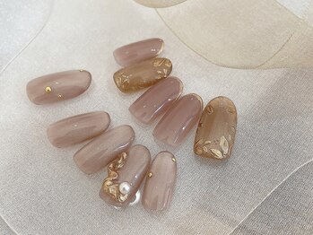 ネイルリブラ(Nail Libra)/大人ピンクネイル