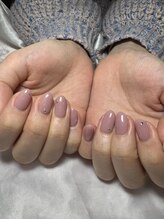 ルカネイル(LUCA NAIL)/ワンカラー＋ストーンアート♪