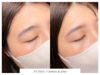 サニーブロウ 八戸店の写真/八戸で受けられる!!話題の【美眉毛パーマHBL/美眉毛WAX】自然な毛流れで洗練された雰囲気に。