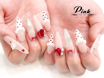 ネイルコレクション ピンク(Nail Collection Pink)の写真/キュート&ポップ~大人可愛いワンホンまで冬ネイル大集合♪定額コースは150種以上!付け放題コースも人気♪
