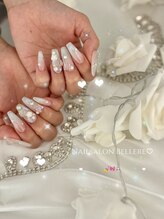 ベルレ 奈良店(Bellere)/埋めつくし×薔薇ネイル¥9500