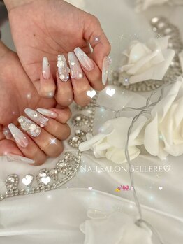 ベルレ 奈良店(Bellere)/埋めつくし×薔薇ネイル¥9500