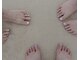 UniTe【パラジェル/フィルイン/ワンカラー/長さだし/定額/恵比寿/マグネット/フット】の写真/恵比寿5分|足元まで、抜かりなく可愛く。サンダルから覗くお洒落なフットマグネット7000円~