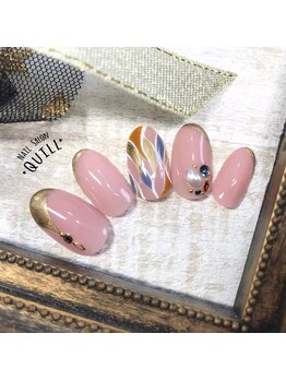 ネイルサロン クイル(QUILL)/9月プッチ柄★3