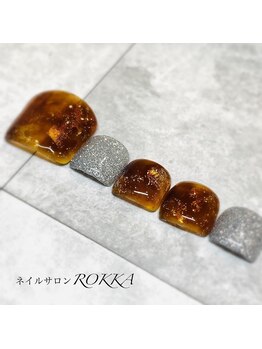 べっ甲フットネイル