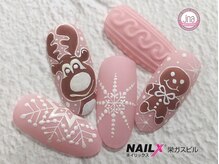 ネイリックス 栄ガスビル(NAILX)/クリスマスネイル/雪の結晶
