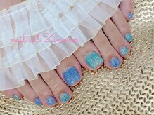 ネイルアート ジマー/フット◆フラッシュワンカラー