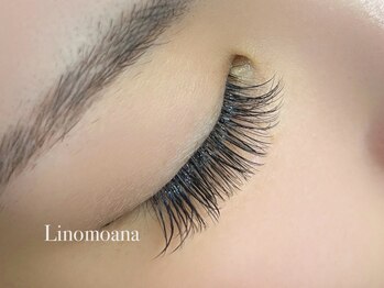 リノモアナ(Lino Moana)の写真/【マツエク◇フラット60分付け放題¥5500】束感仕上げOK★こだわり商材を使用し、軽い付け心地＆持続力◎