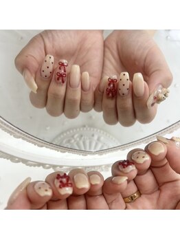 バレンタインネイル/ちひろ