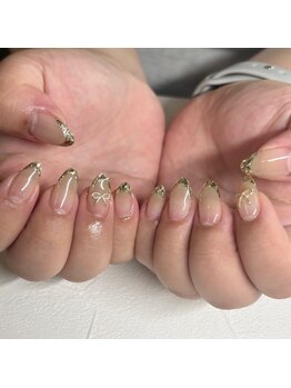 リノリー 仙台駅西口店(rinory)/ガラスフレンチネイル