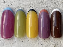 フリークネイル(FREAK Nail)/カラフルスキニーフレンチ¥10000