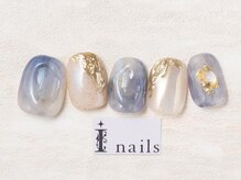 アイネイルズ 池袋店(I-nails)/ブルーサンディニュアンス