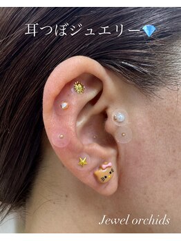 ジュエルオーキッド(Jewel orchids)/耳つぼジュエリー