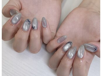 スピラ 上通店(Spira)/手書きリボンネイル