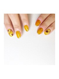 向日葵ネイル