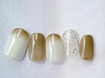 アイネイルズ 梅田店(I nails)/砂ジェルくすみカラーつぶ¥7200